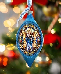 Designocracy Angel of the Sea Drop Christmas Mercury Glass Ornaments G. DeBrekht