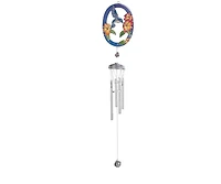 31" Long Hummingbird with Flower Suncatcher Wind Chime