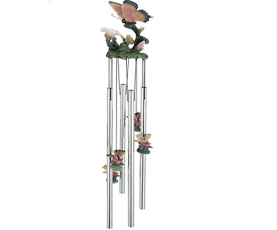 23' Long Round Top Butterfly Wind Chime