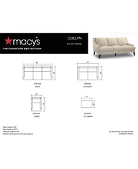 Collyn Modern Leather Sofa Collection Created For Macys