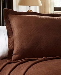 Closeout! Superior Geometric Fret Textured Jacquard Matelasse All-Season 3-Piece Bedspread Set, Full