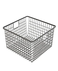 Smart Design Nestable 12 x 12 x 6 inch Basket Organizer with Handles - Set of 4