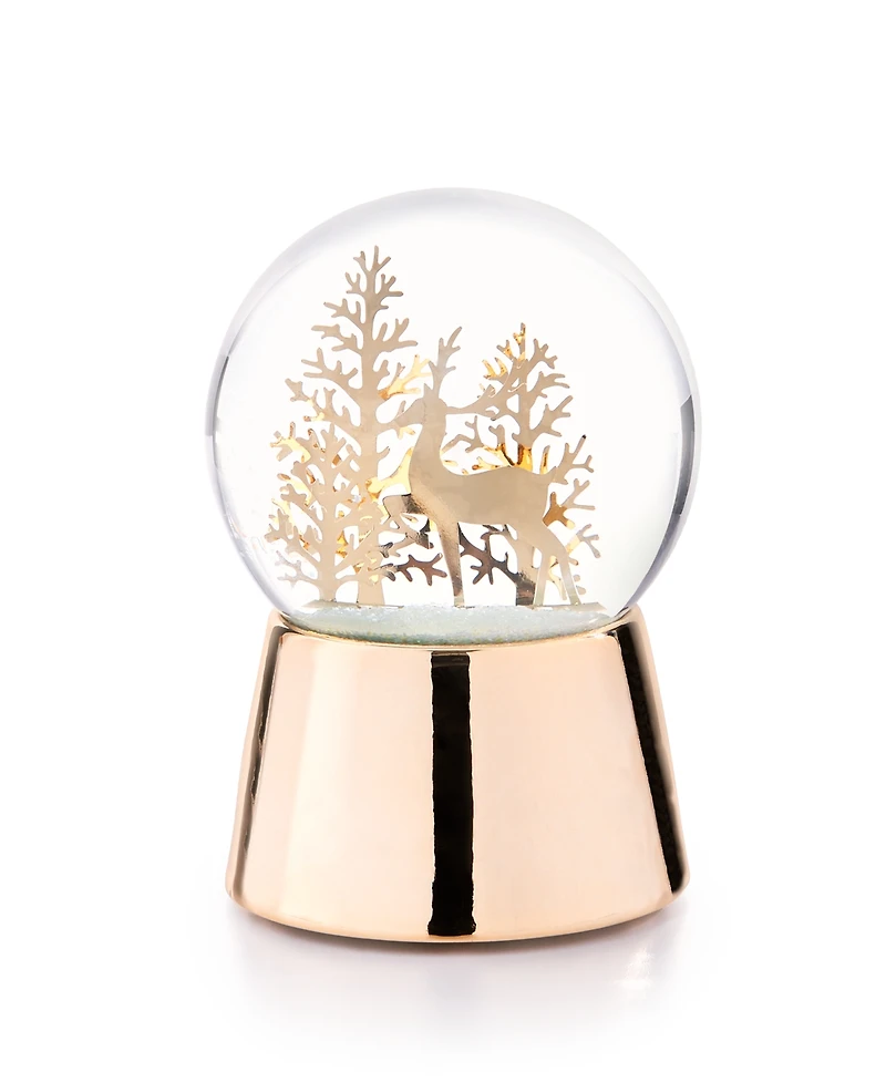 Holiday Lane Shine Bright Gold-Tone Water Globe, Exclusively at Macy's