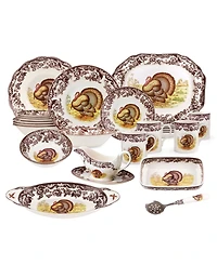 Spode Woodland Grand Thanksgiving 27 Pc. Dinnerware Set, Service for 4
