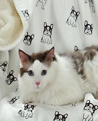 Happycare Textiles Advanced Water Resistant Pets Print Comfort Throw