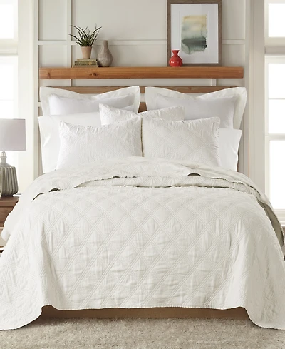 Levtex Washed Linen Relaxed Textured Quilt, Twin/Twin Xl