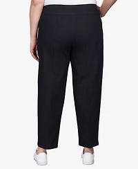 Alfred Dunner Plus Super Stretch Mid-Rise Short Length Denim Pants