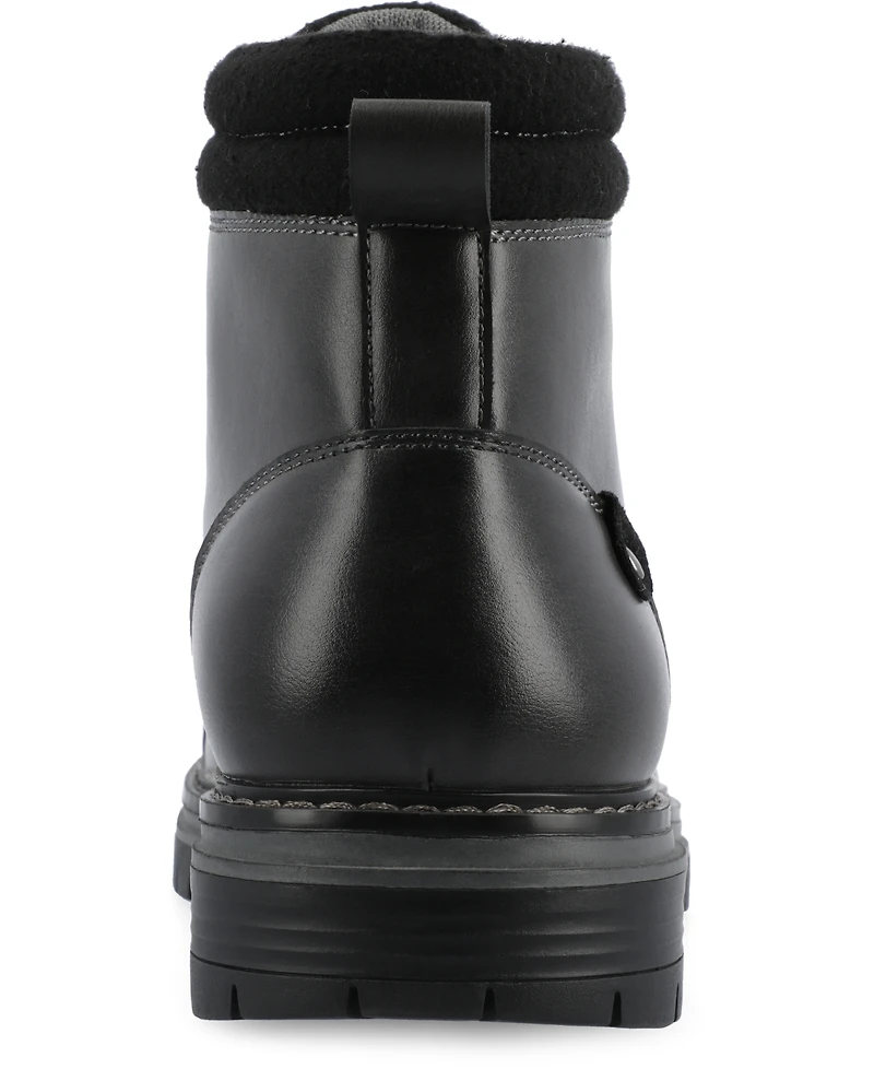 Vance Co. Men's Fegan Tru Comfort Foam Cap Toe Lace-Up Ankle Boots