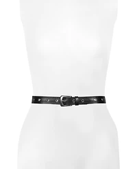 Frye Women's 30mm Embossed Edge Eyelet Leather Belt