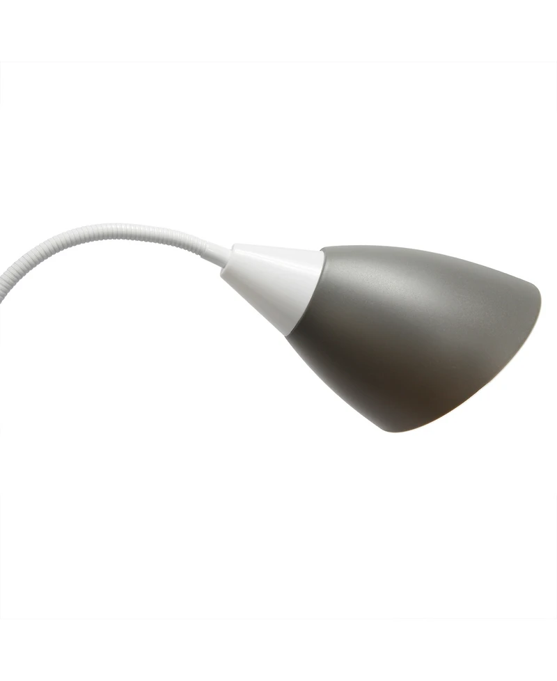 Simple Designs 5 Light Adjustable Gooseneck Floor Lamp with Shades