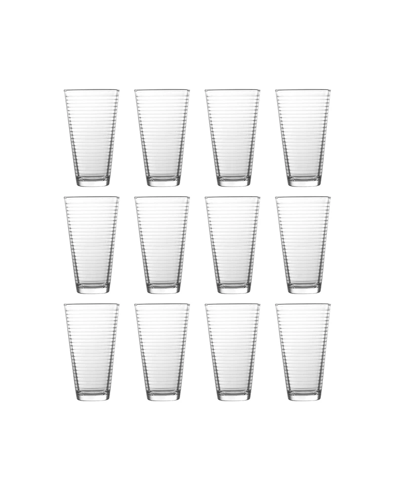 Fortessa Arcade Highball Glass 11.25 oz, Set of 24