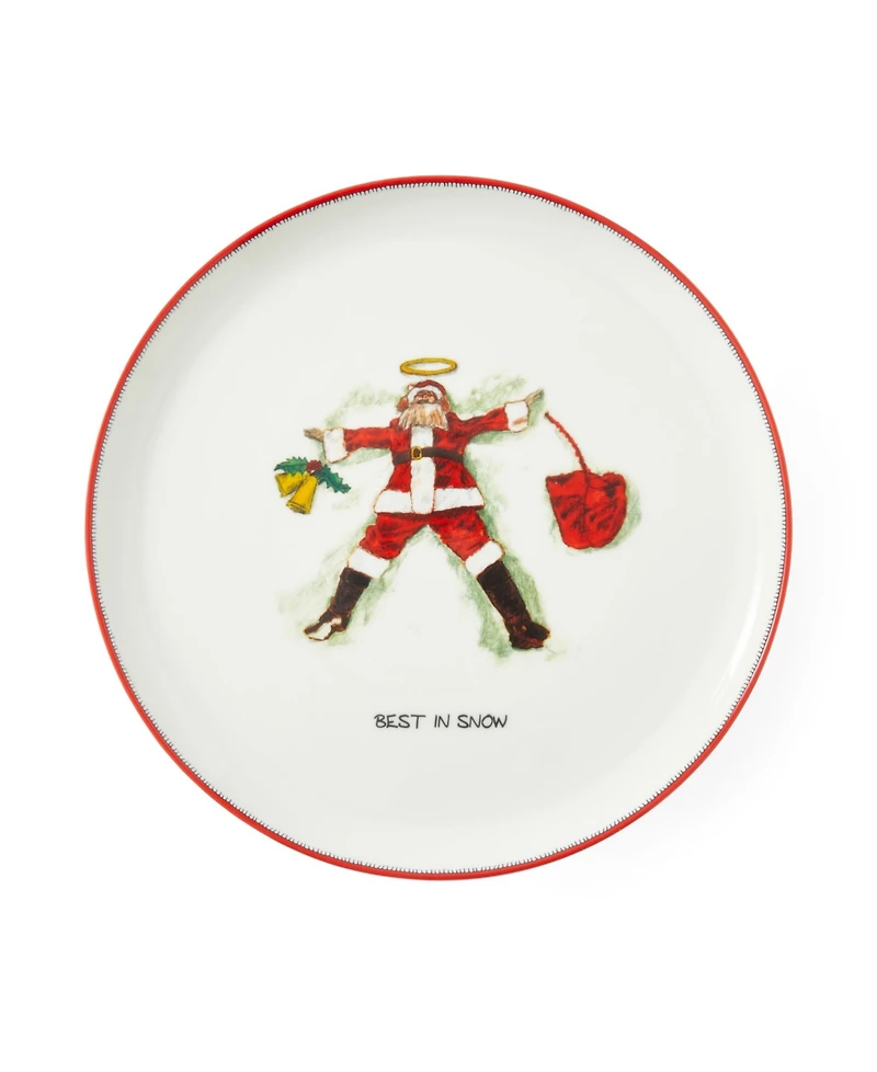 Kit Kemp for Spode Christmas Doodles Best in Snow Cake Stand
