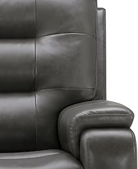 Abbyson Living Waylen 36.3" Top-Grain Leather Manual Recliner