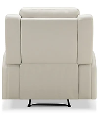 Abbyson Living Rhodes 37.5" Top-Grain Leather Manual Recliner