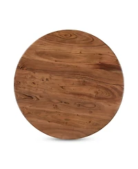 Nels 30" Acacia Wood Round Coffee Table