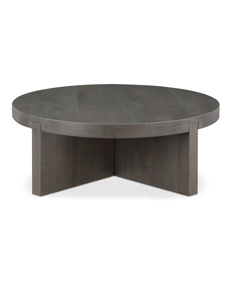 Folke 38" Oak Round Coffee Table