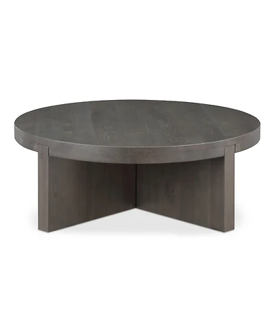 Folke 38" Oak Round Coffee Table