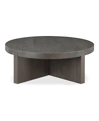 Folke 38" Oak Round Coffee Table
