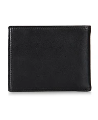 Nautica Men's Enameled Logo Leather Bifold Wallet