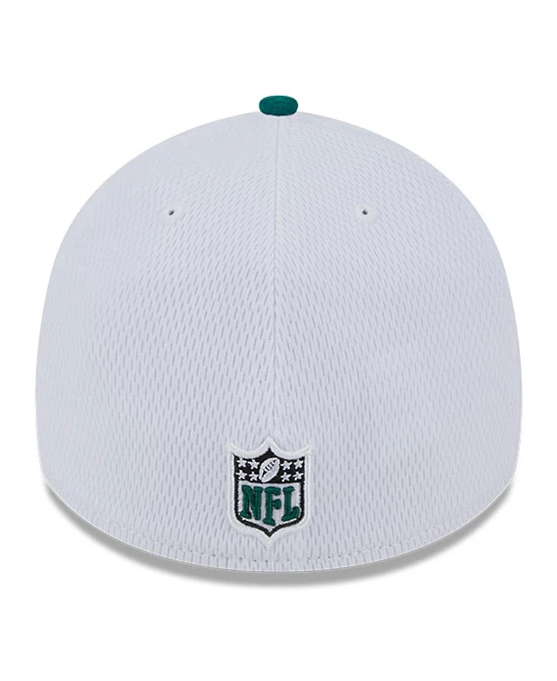 Men's New Era White, Green York Jets 2023 Nfl Sideline 39THIRTY Flex Hat