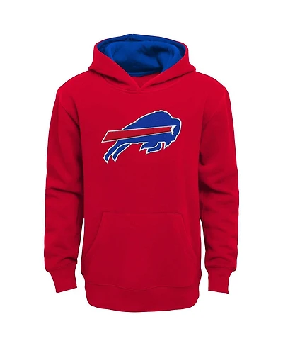 Big Boys Red Buffalo Bills Prime Pullover Hoodie