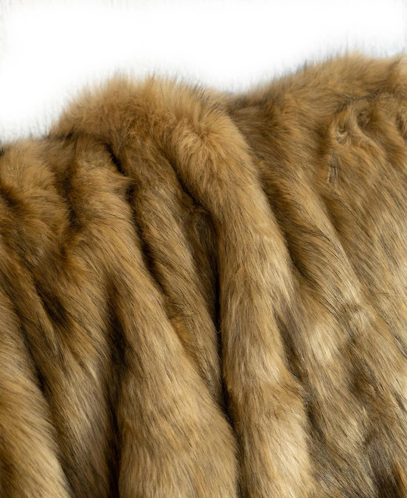 Battilo Luxury Tipped Faux Fur Throw, 60" x 80"