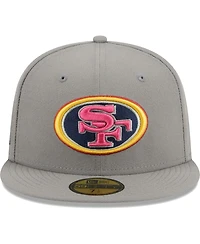 Men's New Era Gray San Francisco 49ers Color Pack 59FIFTY Fitted Hat