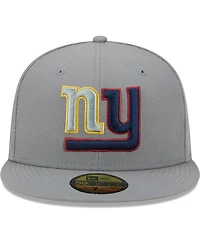 Men's New Era Gray New York Giants Color Pack 59FIFTY Fitted Hat