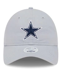 Women's New Era Gray Dallas Cowboys Main Core Classic 2.0 9TWENTY Adjustable Hat