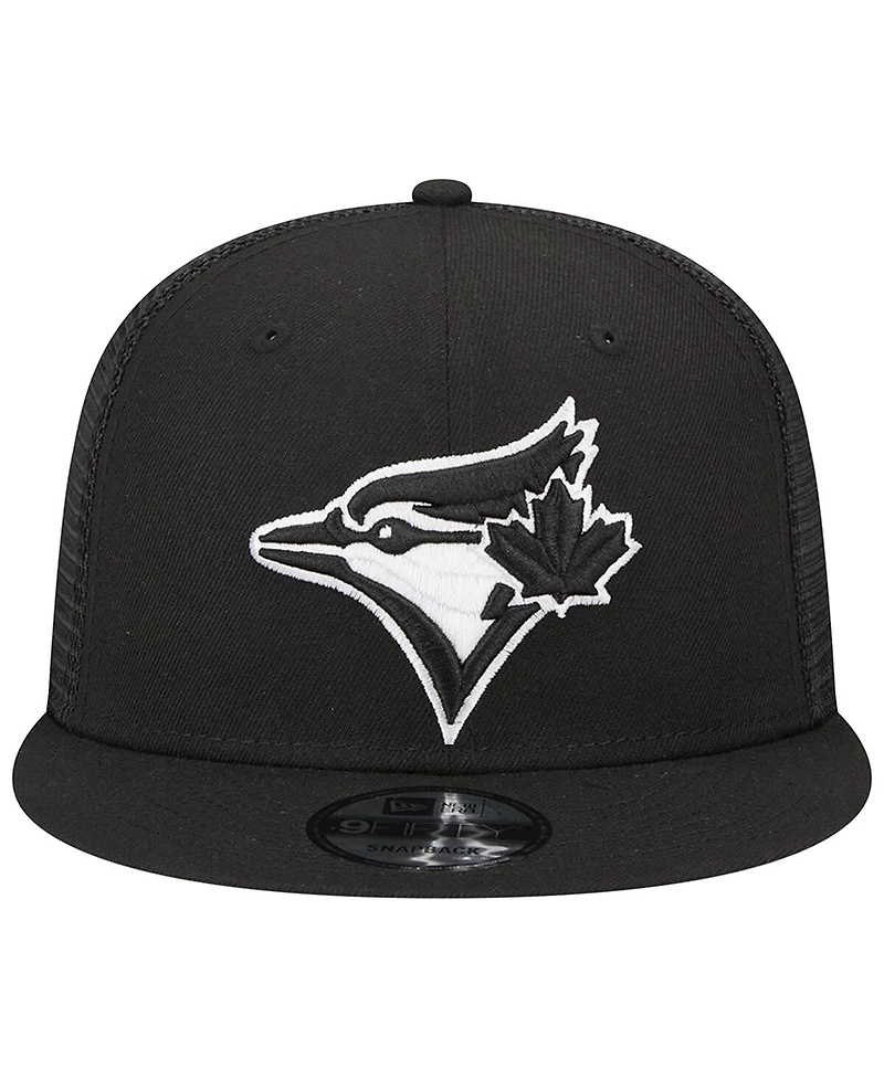 Men's New Era Black Toronto Blue Jays Trucker 9FIFTY Snapback Hat