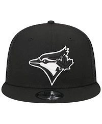 Men's New Era Black Toronto Blue Jays Trucker 9FIFTY Snapback Hat