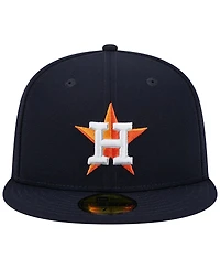 Men's New Era Navy Houston Astros 2017 World Series Team Color 59FIFTY Fitted Hat