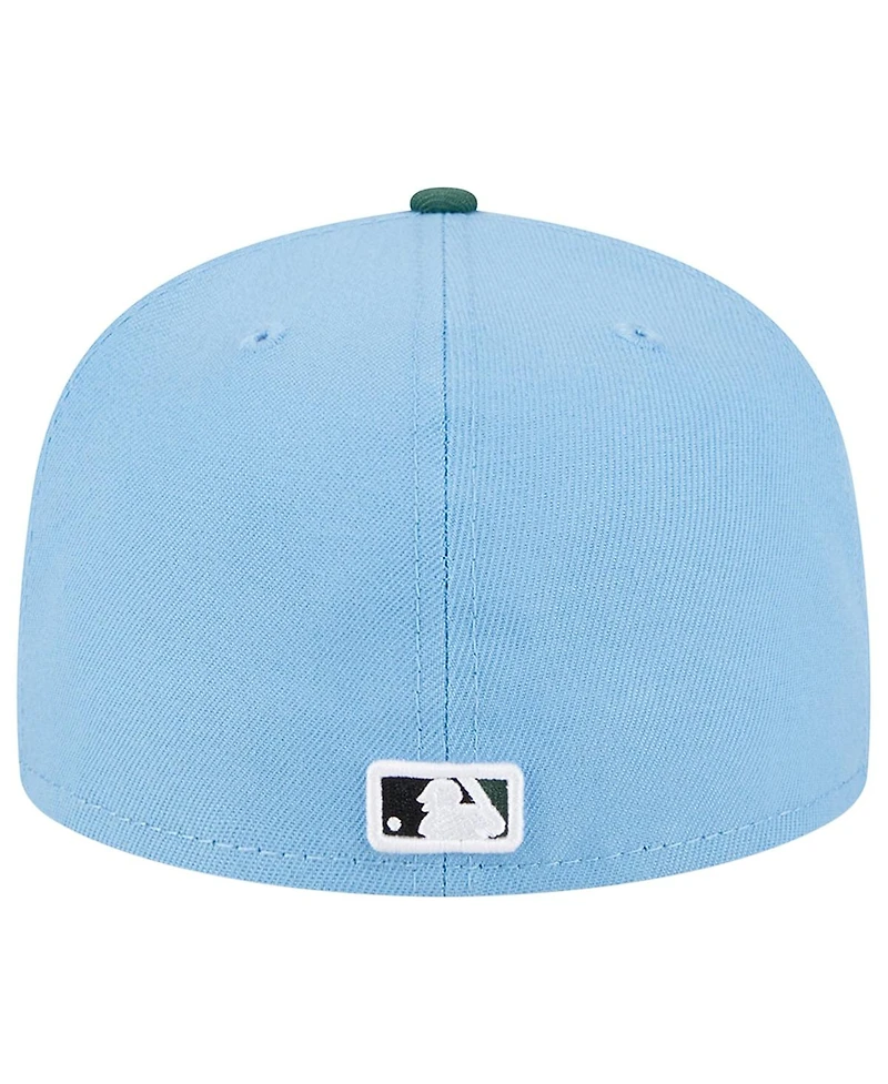 Men's New Era Sky Blue, Cilantro York Yankees 2000 Subway Series 59FIFTY Fitted Hat