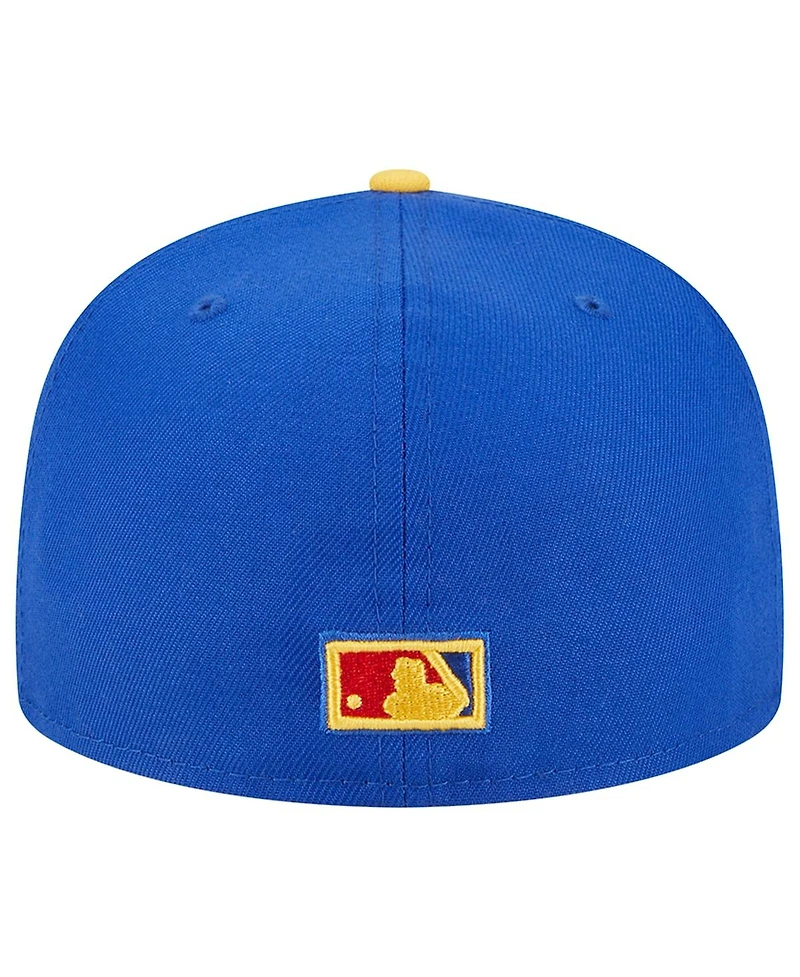 Men's New Era Royal, Yellow Chicago Cubs Empire 59FIFTY Fitted Hat