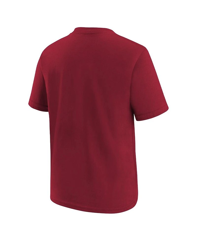 Preschool Boys and Girls Nike Red Tampa Bay Buccaneers Team Wordmark T-shirt