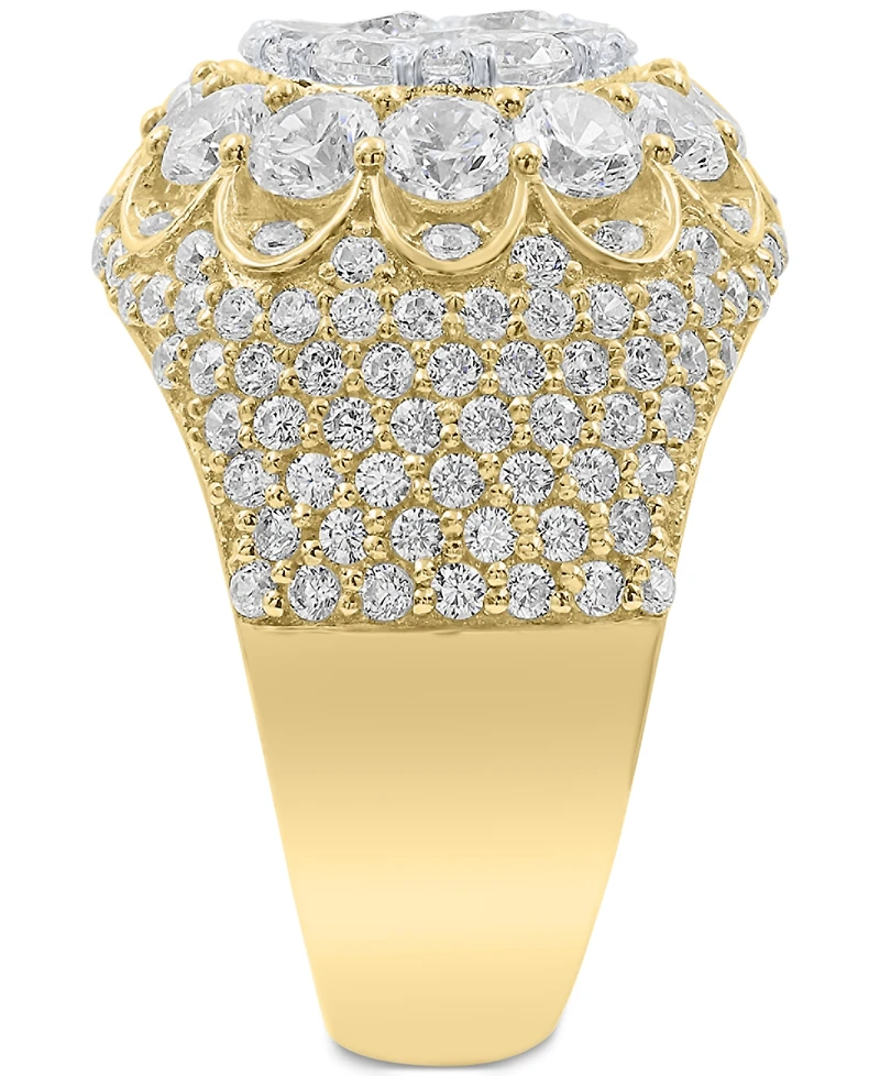 Men's Diamond Halo Cluster Ring (5 ct. t.w.) in 10k Gold