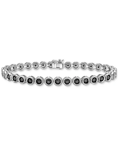 Men's Black Diamond Tennis Bracelet (3-1/2 ct. t.w.) in Sterling Silver