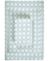 Sunham Microfiber Easy Care Printed 3-Pc. Sheet Set, Twin