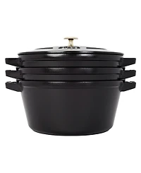 Staub Cast Iron 4-Piece Stackable Set