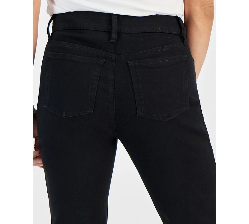 Style & Co Petite Mid-Rise Curvy Roll-Cuff Capri Jeans