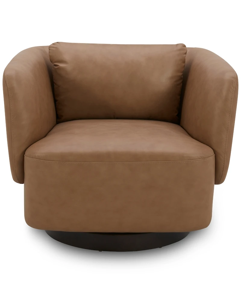 Rosecrans 36" Fabric Accent Swivel Chair, Created for Macy's