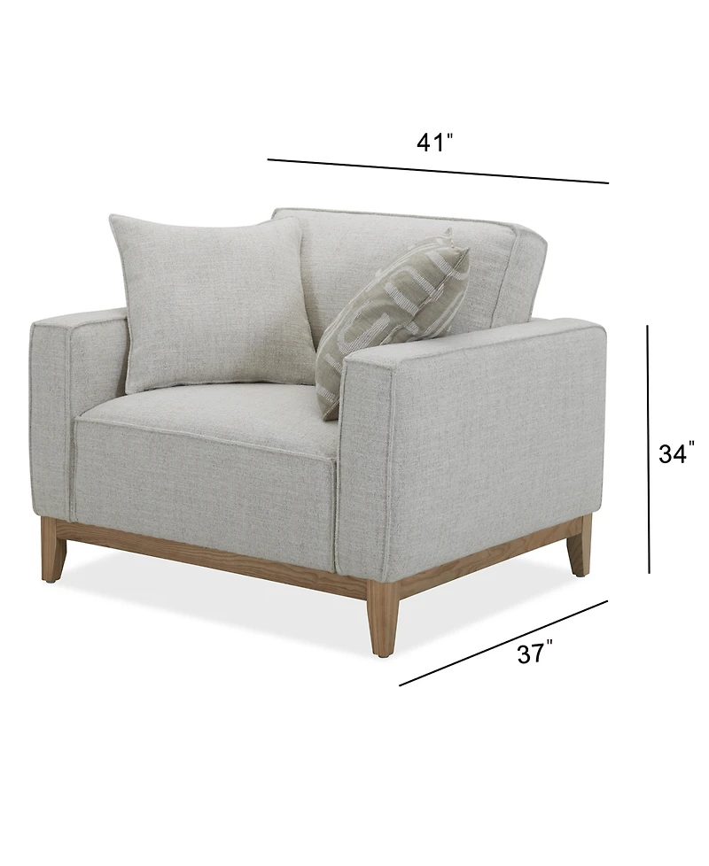 Rosecrans 41" Fabric Chair, Created for Macy's