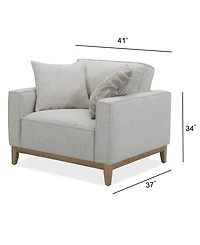 Rosecrans 41" Fabric Chair, Created for Macy's