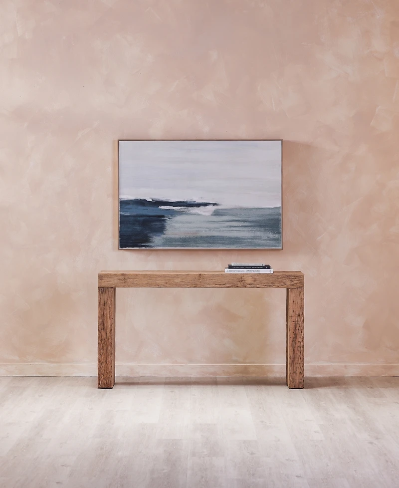 Evander 55" Oak Rectangle Console Table