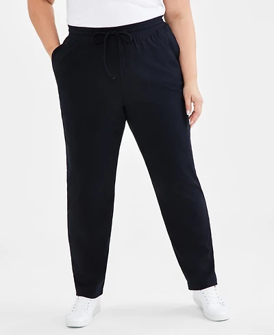 Style & Co Plus Knit Pull-On Pants, Exclusively at Macy's