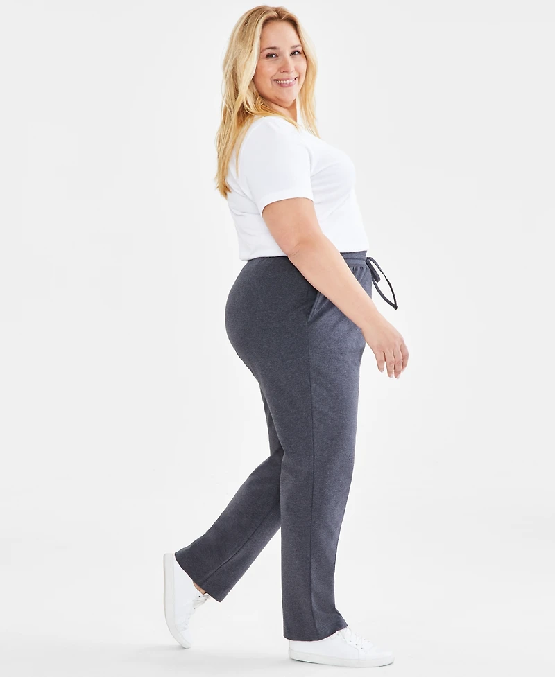 Style & Co Plus Knit Pull-On Pants, Exclusively at Macy's