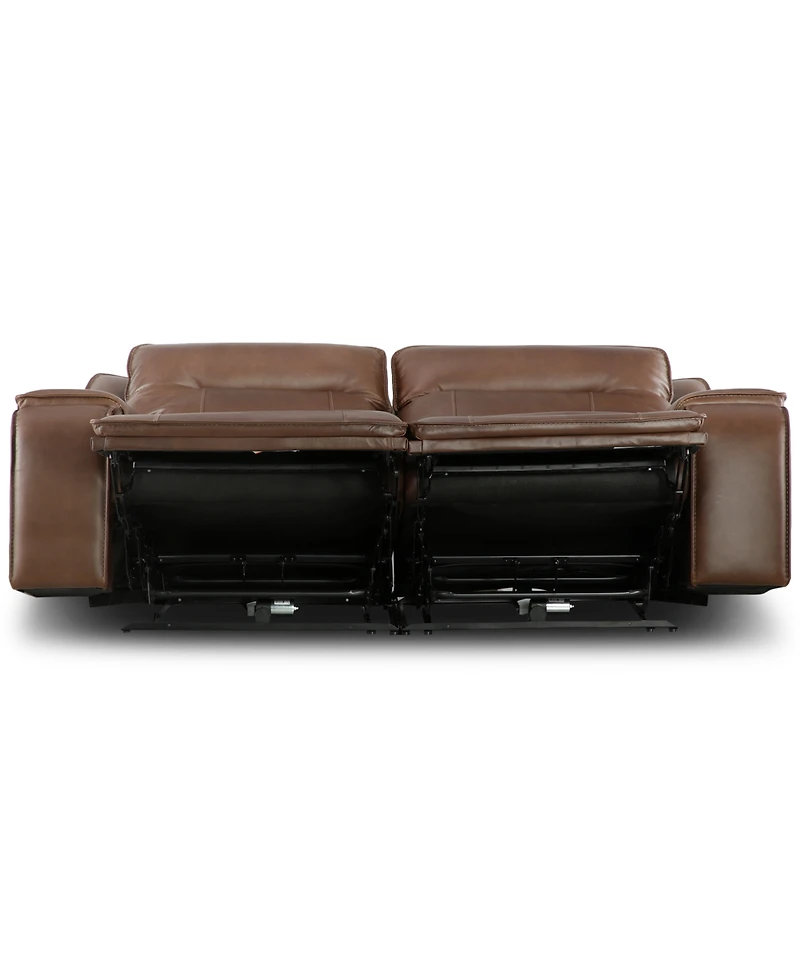 Closeout! Hansley 2-Pc. Zero Gravity Power Recliner Leather Sofa, Created for Macy's