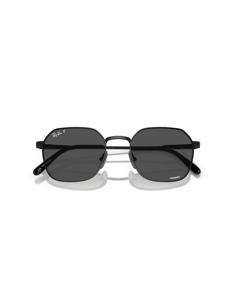 Ray-Ban Unisex Jim Titanium Polarized Sunglasses, RB8094