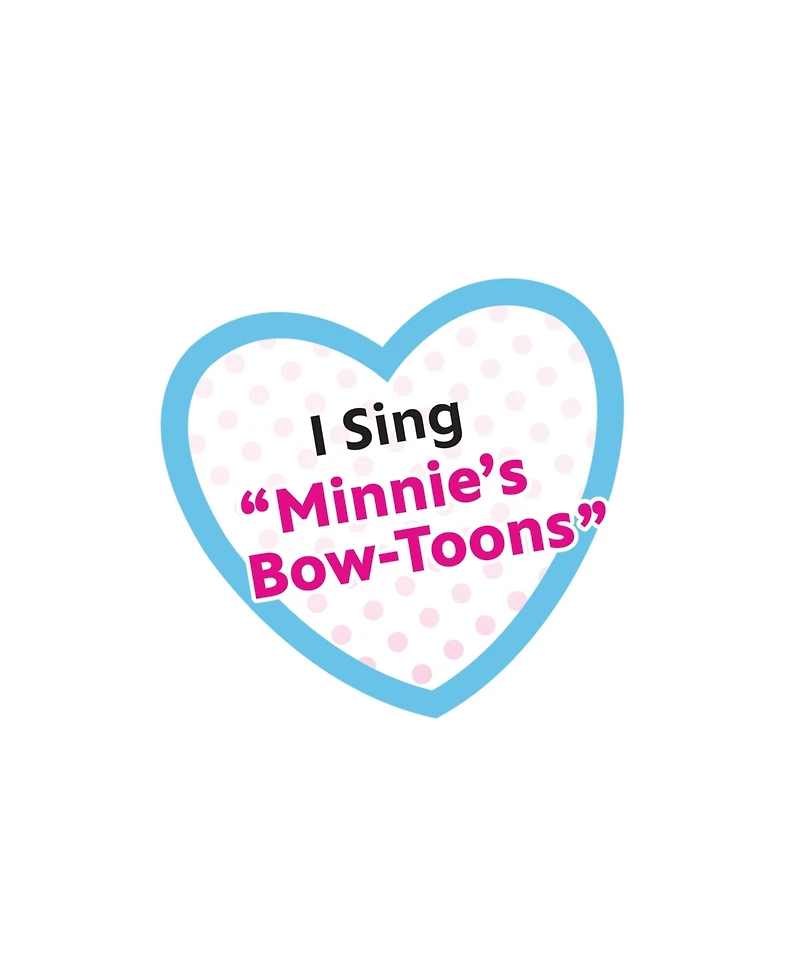 Disney Junior Minnie Mouse Sparkle & Sing Minnie Mouse, 13" Plush with Lights and Sounds