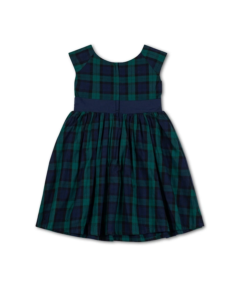 Hope & Henry Baby Girls Cap Sleeve Party Dress with Bow Sash